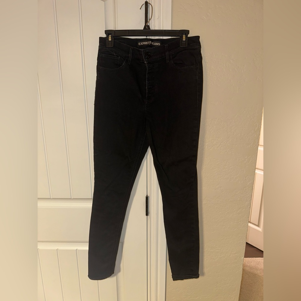 Express Black Jeans Legging High Rise Sz 8